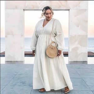TEXTILE Elizabeth & James Beige Maxi Dress NEW